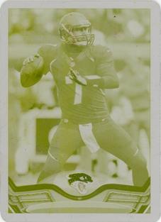 2013 Topps Mini - Printing Plates Yellow #139 Chad Henne Front