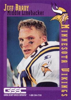 1997 Minnesota Vikings Police #NNO3 Jeff Brady Front