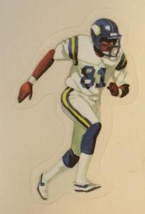 1988 Football Heroes Stickers #4 Anthony Carter Front