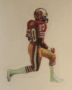 1988 Football Heroes Stickers #22 Jerry Rice Front