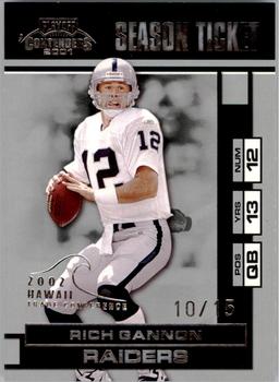 2001 Playoff Contenders - Hawaii Trade Conference 2002 #67 Rich Gannon Front