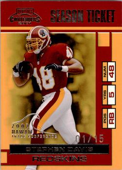2001 Playoff Contenders - Hawaii Trade Conference 2002 #98 Stephen Davis Front