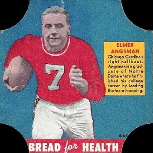 1950 Fischer's Bread for Health #NNO Elmer Angsman Front