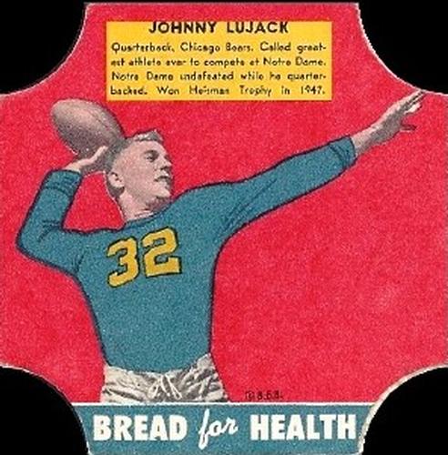 1950 Fischer's Bread for Health #NNO John Lujack Front