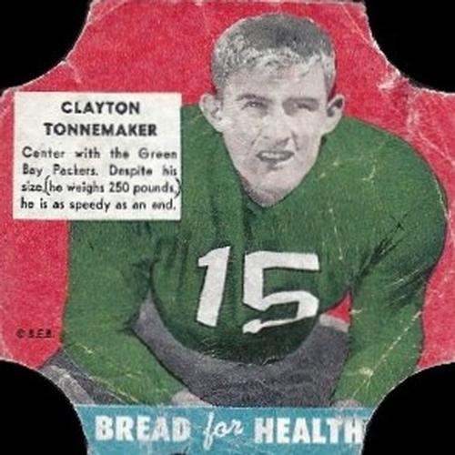 1950 Fischer's Bread for Health #NNO Clayton Tonnemaker Front