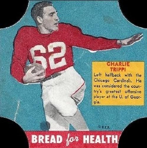 1950 Fischer's Bread for Health #NNO Charley Trippi Front