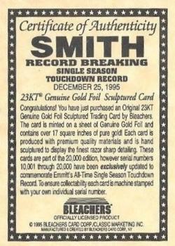 1995 Bleachers 23K Emmitt Smith #NNO Emmitt Smith Back