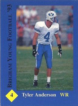1993 BYU Cougars #NNO Tyler Anderson Front