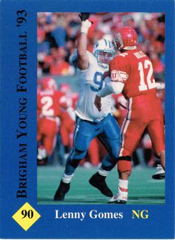 1993 BYU Cougars #NNO Lenny Gomes Front