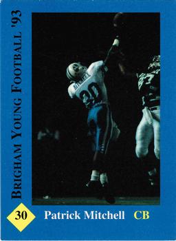 1993 BYU Cougars #NNO Patrick Mitchell Front