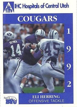 1992 BYU Cougars Safety #NNO Eli Herring Front