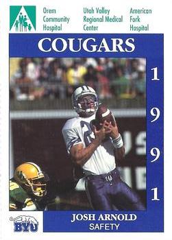 1991 BYU Cougars Safety #NNO Josh Arnold Front