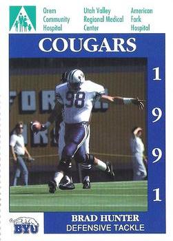 1991 BYU Cougars Safety #NNO Brad Hunter Front
