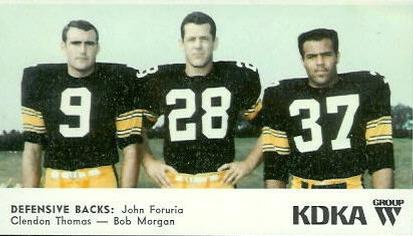1968 KDKA Pittsburgh Steelers #NNO John Foruria / Bob Morgan / Clendon Thomas Front