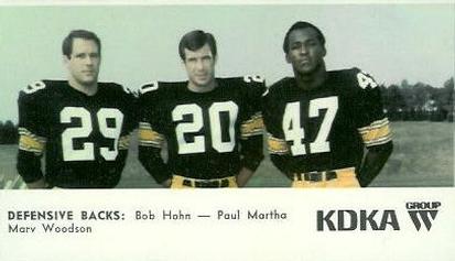 1968 KDKA Pittsburgh Steelers #NNO Bob Hohn / Paul Martha / Marv Woodson Front