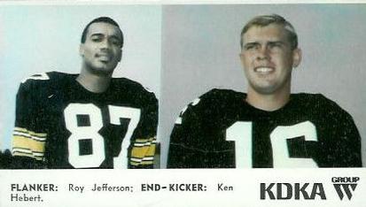 1968 KDKA Pittsburgh Steelers #NNO Ken Hebert / Roy Jefferson Front