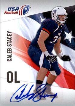 2012 Upper Deck USA Football - Autographs #8 Caleb Stacey Front