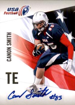 2012 Upper Deck USA Football - Autographs #9 Canon Smith Front