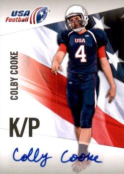 2012 Upper Deck USA Football - Autographs #11 Colby Cooke Front