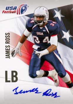 2012 Upper Deck USA Football - Autographs #27 James Ross Front