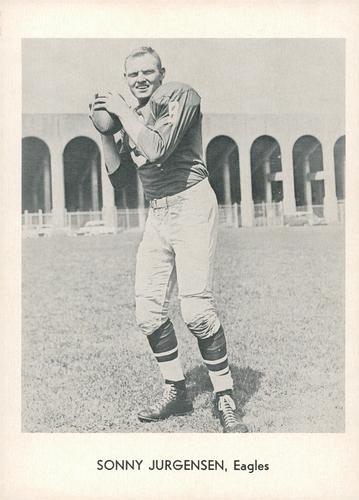 1961 Sports Service Philadelphia Eagles Set A #NNO Sonny Jurgensen Front