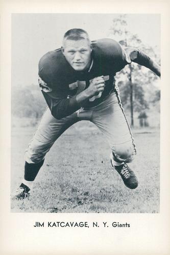 1963 Sports Service New York Giants #NNO Jim Katcavage Front