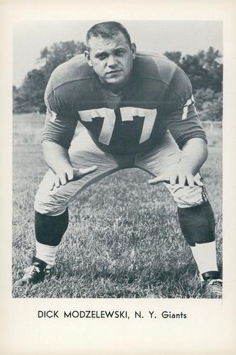1963 Sports Service New York Giants #NNO Dick Modzelewski Front
