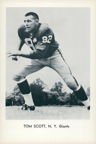 1963 Sports Service New York Giants #NNO Tom Scott Front