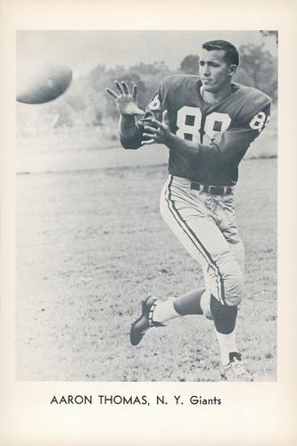 1963 Sports Service New York Giants #NNO Aaron Thomas Front