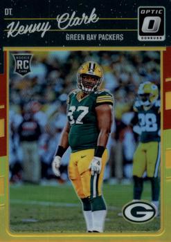 2016 Donruss Optic - Red and Yellow #128 Kenny Clark Front