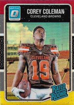 2016 Donruss Optic - Red and Yellow #161 Corey Coleman Front