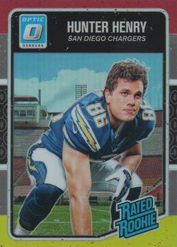 2016 Donruss Optic - Red and Yellow #169 Hunter Henry Front