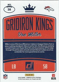 2016 Donruss Optic - Gridiron Kings #38 Von Miller Back