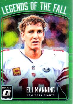 2016 Donruss Optic - Legends of the Fall Green #3 Eli Manning Front