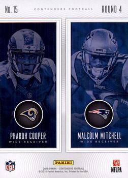 2016 Panini Contenders - Round Numbers #15 Malcolm Mitchell / Pharoh Cooper Back