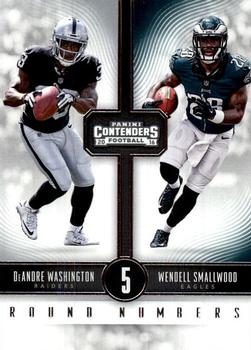 2016 Panini Contenders - Round Numbers #17 DeAndre Washington / Wendell Smallwood Front