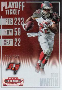 2016 Panini Contenders - Playoff Ticket #50 Doug Martin Front