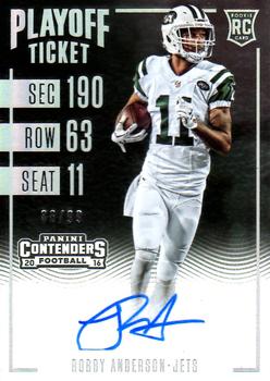 2016 Panini Contenders - Playoff Ticket #259 Robby Anderson Front