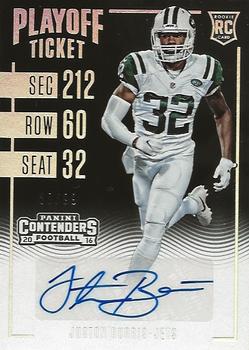 2016 Panini Contenders - Playoff Ticket #267 Juston Burris Front
