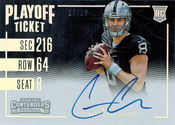 2016 Panini Contenders - Playoff Ticket #346 Connor Cook Front