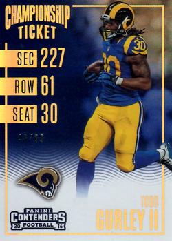 2016 Panini Contenders - Championship Ticket #17 Todd Gurley II Front