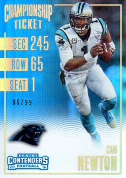 2016 Panini Contenders - Championship Ticket #42 Cam Newton Front