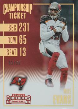 2016 Panini Contenders - Championship Ticket #51 Mike Evans Front