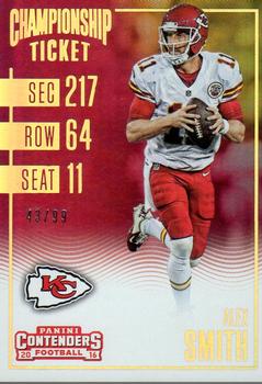 2016 Panini Contenders - Championship Ticket #68 Alex Smith Front
