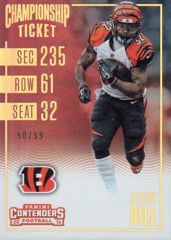 2016 Panini Contenders - Championship Ticket #81 Jeremy Hill Front