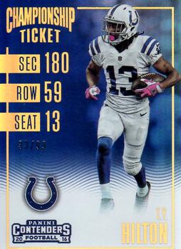 2016 Panini Contenders - Championship Ticket #94 T.Y. Hilton Front