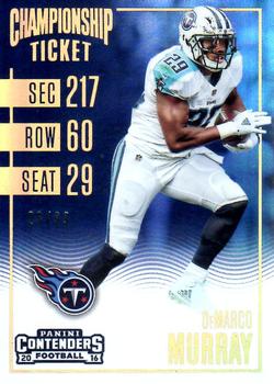 2016 Panini Contenders - Championship Ticket #99 DeMarco Murray Front