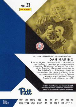 2017 Panini Elite Draft Picks #23 Dan Marino Back