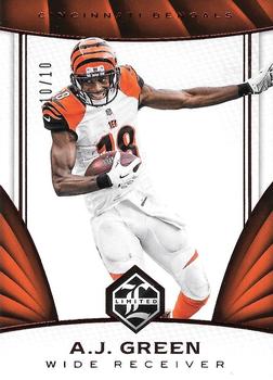 2016 Panini Limited - Ruby Spotlight #42 A.J. Green Front