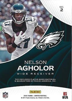 2016 Panini Limited - Limited Threads #2 Nelson Agholor Back